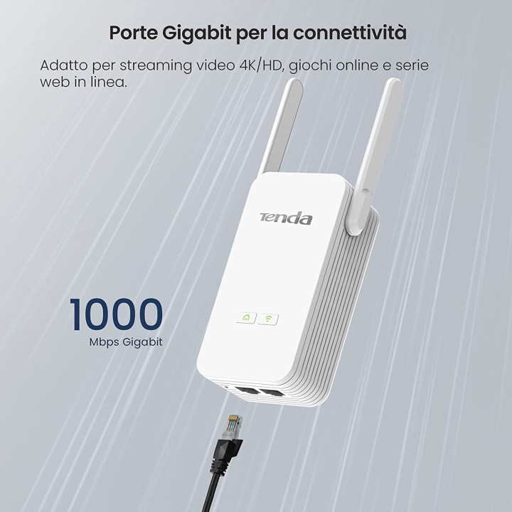 Tenda PH5 moltiplicatore di rete Trasmettitore di rete Bianco 10, 100, 1000 Mbit/s