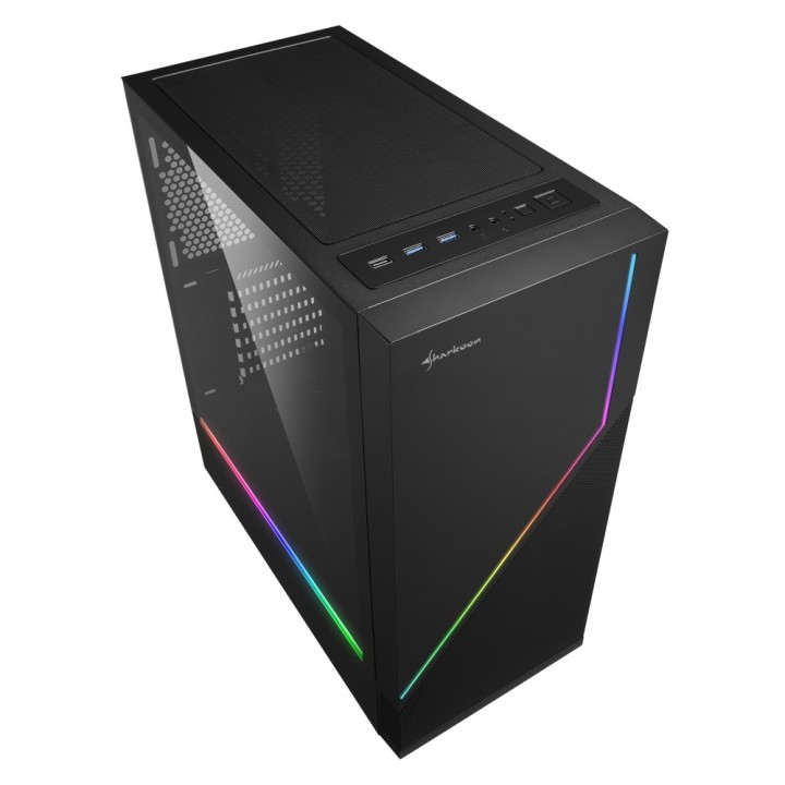 Sharkoon RGB FLOW Midi Tower Nero