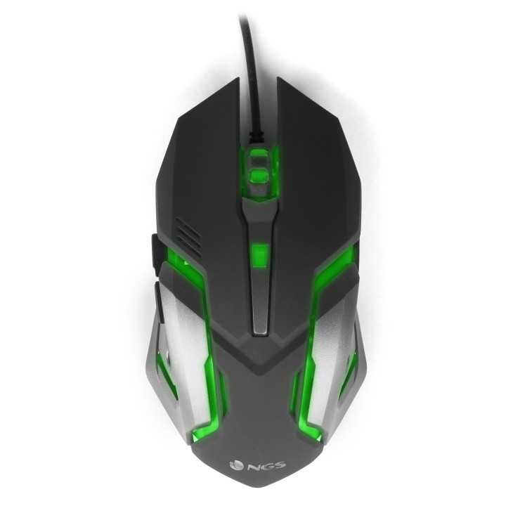 NGS GMX-100 mouse Ambidestro USB tipo A Ottico 2400 DPI