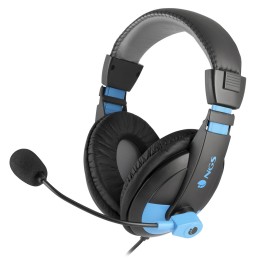 NGS MSX9 Pro Auricolare Cablato A Padiglione Musica e Chiamate Nero, Blu