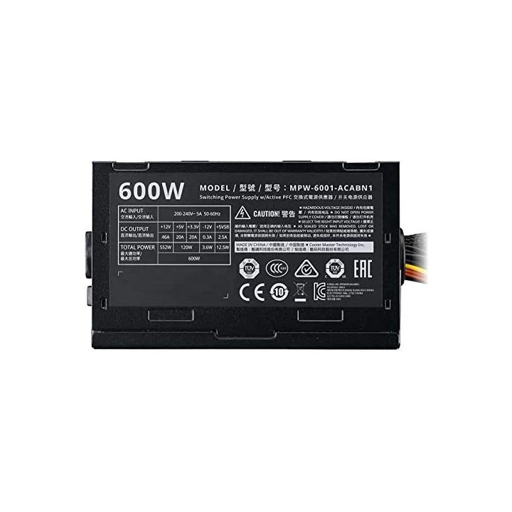 Cooler Master Elite V3 alimentatore per computer 600 W 20+4 pin ATX ATX Nero