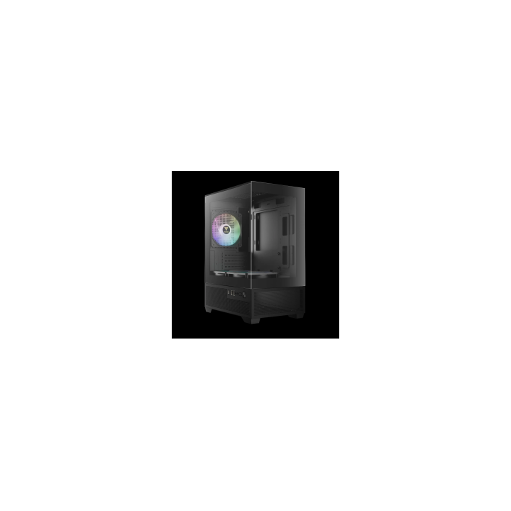 GAMDIAS CASE MICRO TOWER AURA GC9M ELITE ARGB 3x120ARGB PANORAMICO TY.