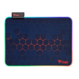 itek E1 Tappetino per mouse per gioco da computer Nero, Rosso