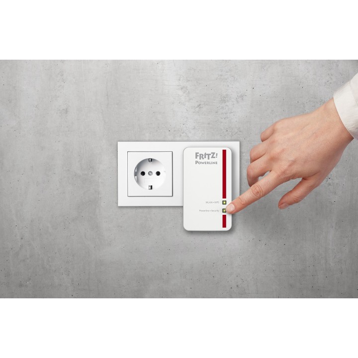 FRITZ!Powerline 540E WLAN Set International 500 Mbit/s Collegamento ethernet LAN Wi-Fi Bianco 2 pz