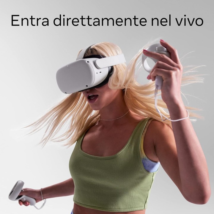 Meta Quest 2 - Visore VR All-In-One - 128 Gb
