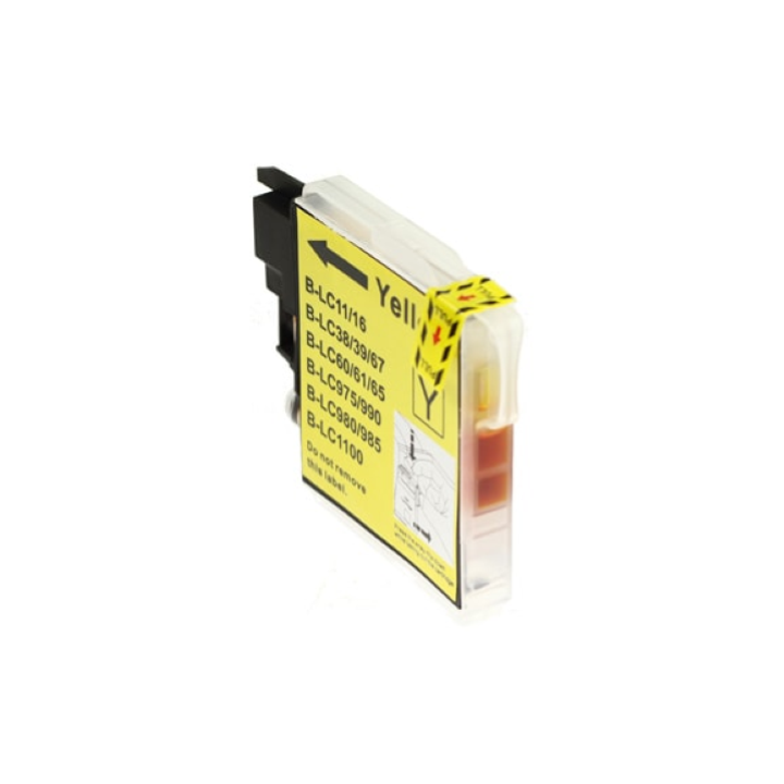 YELLOW Cartuccia per Brother LC-980 LC-985 LC-1100 giallo