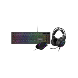 GAMDIAS KIT TAST + MOUSE + CUFFIE POSEIDON E2 3-IN-1 TAST MEMBRANA MO.