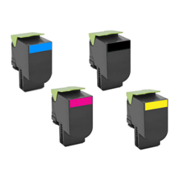 Toner per Lexmark CX310 CX410 CX510 80C2SC0 ciano 2000pag.