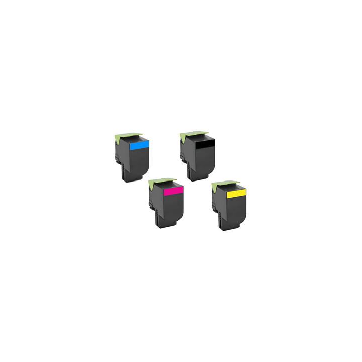 Toner per Lexmark CX310 CX410 CX510 80C2SC0 ciano 2000pag.