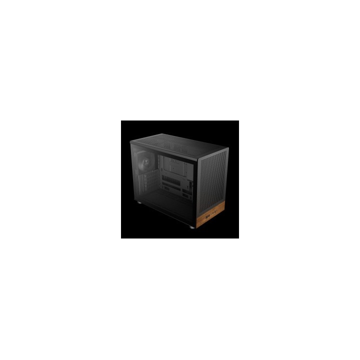 GAMDIAS CASE MICRO TOWER ATHENA M4M WOOD 3x120 FRONTALE IN RETE NOCE