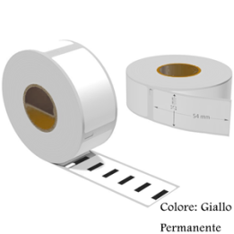 Etichette adesive permanente per DYMO DM-11352Y giallo S0722520 54mm*.