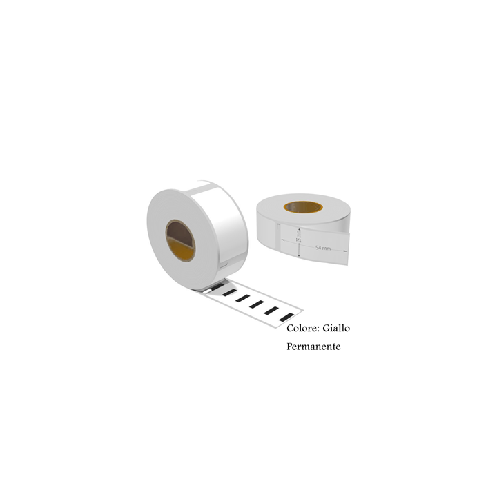 Etichette adesive permanente per DYMO DM-11352Y giallo S0722520 54mm*.