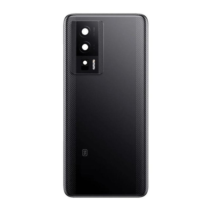 COVER POSTERIORE PER XIAOMI POCO F5 PRO (23013PC75G) NERO ORIGINALE