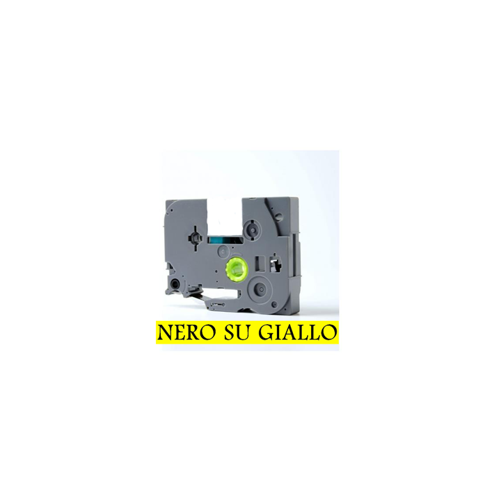 6mm x 7m Nastro laminato compatibile per Dymo S0720790 (43618) nero s.