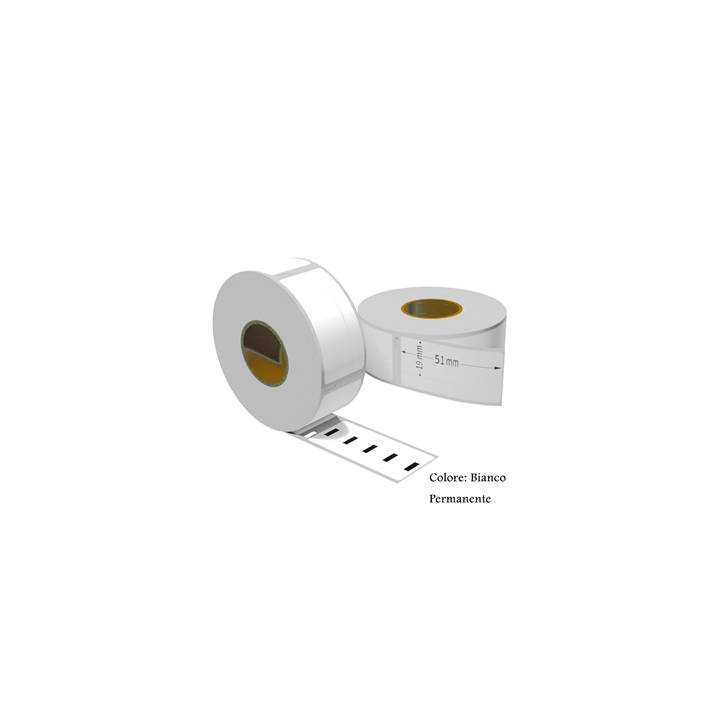 Etichette adesive permanente per DYMO DM-11355 S0722550 19mm*51mm 500.
