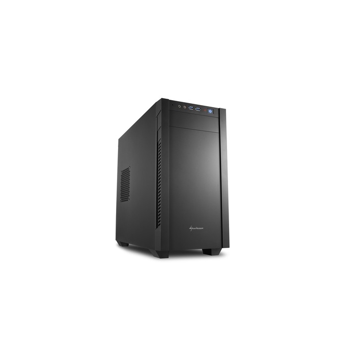 SHARKOON CASE S1000 MINI TOWER MICRO-ATX/MINI ITX, 4 SLOT, 2XUSB 3,0, 1X120 FRON 1X120 REAR, COLORE NERO