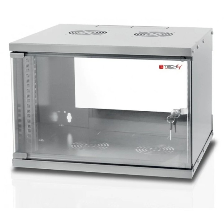 ARMADIO RACK 19 12U PROTEZIONE IP65 MISURE L600 H900 P650 CON BASE 200MM