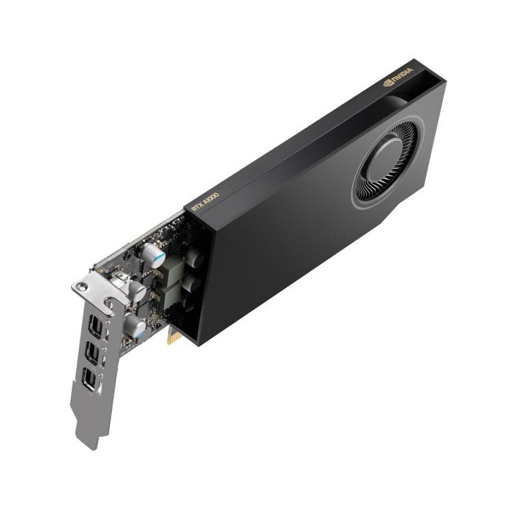 HP VGA QUADRO RTX A1000, 8GB GDDR6, PCIe 4.0x8, Mini Bracket, 4x mDP, STAFFA SFF, LOW PROFILE