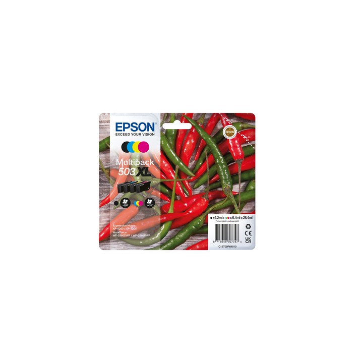EPSON CART INK PEPERONCINO, 4-COLOURS 503XL