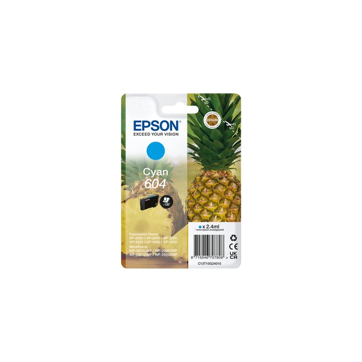 EPSON CART. INK CIANO, ANANAS 604