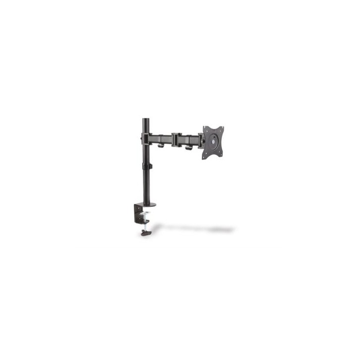 BRACCIO PER MONITOR 27 CON MORSETTO DUE SNODI FINO A VESA 100X100 8 KG