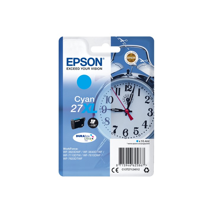 EPSON CART. INK CIANO 27XL SERIE SVEGLIA PER WF-7620