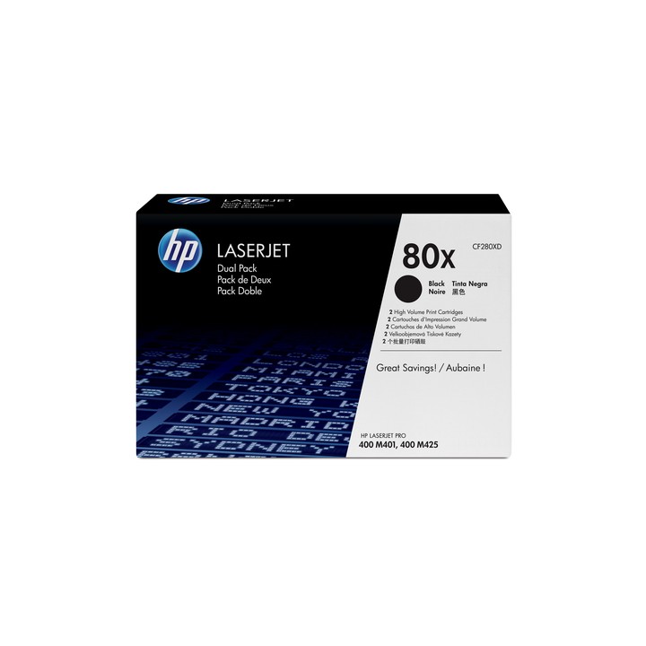 HP TONER NERO 80X CONF. 2 PEZZI