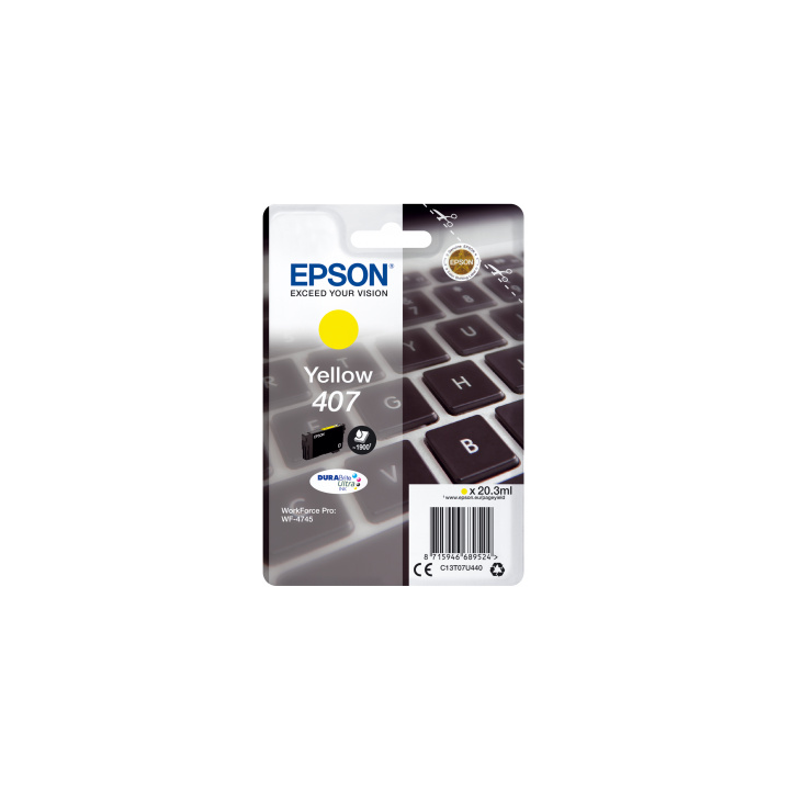 EPSON CART. INK GIALLO PER WF-4545, 407 L