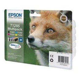 EPSON CART INK MULTIPACK T128 (NERO, CIANO, MAGENTA, GIALLO), SERIE M VOLPE