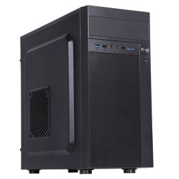 ITEK CASE THEON - MID TOWER, MATX, PSU 500W, 2XUSB3, FULL BLACK
