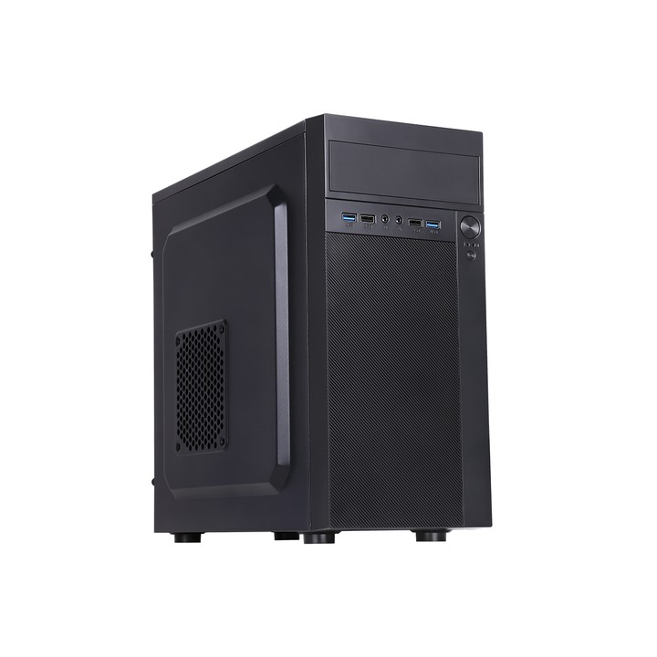 ITEK CASE THEON - MID TOWER, MATX, PSU 500W, 2XUSB3, FULL BLACK