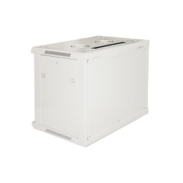 ARMADIO RACK 19 4U LINK SERIE LIGHT COLORE GRIGIO CON PORTA VETRO (AxPxL) MM 240X400X530 RIPIANO INCLUSO