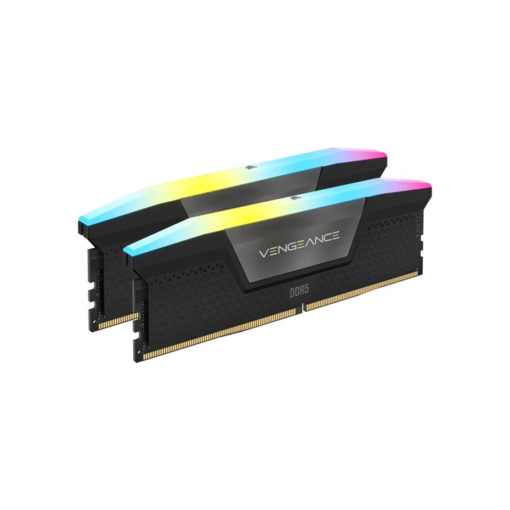 CORSAIR RAM VENGEANCE RGB DDR5 64GB 2 x 32GB DDR5 6400 CL32-40-40-84 1.40V INTEL XMP - BLACK