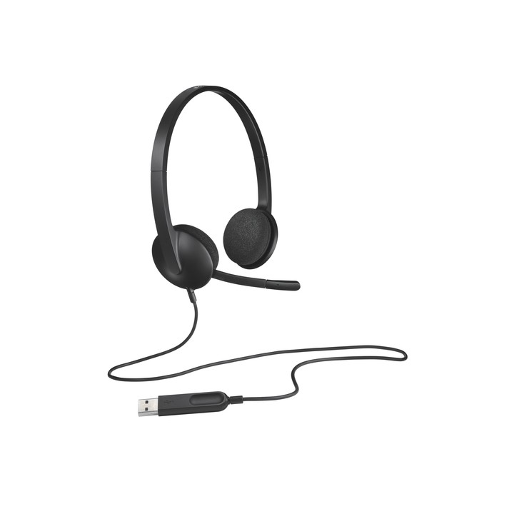 LOGITECH CUFFIE CON MICROFONO H340, USB