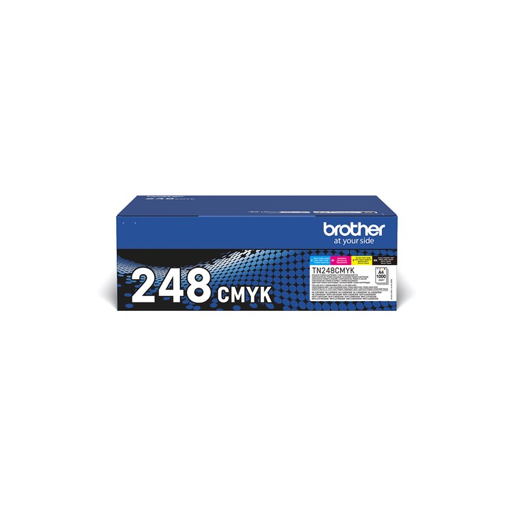 BROTHER CARTUCCIA MULTICOLOR + NERO TN248VAL DURATA 1000 PAGINE