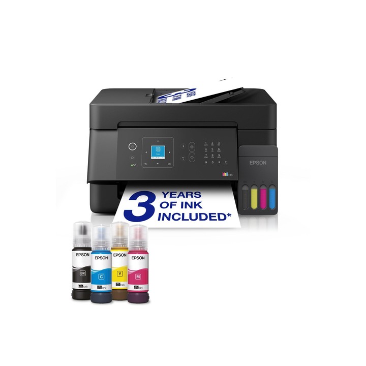 EPSON MULTIFUNZIONE INK A4 COLORE, ECOTANK ET-4900, 33PM, FRONTE/RETRO, ADF, USB/LAN/WIFI, 4 IN 1