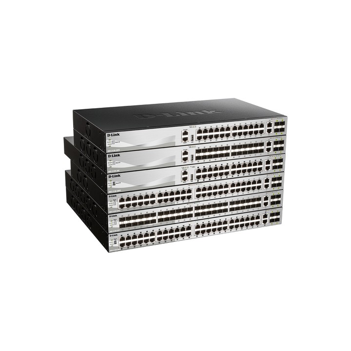 D-LINK SWITCH 24 X 10/100/1000BASE-T POE PORTS (370W BUDGET) LAYER 3 STACKABLE MANAGED GIGABIT SWITC