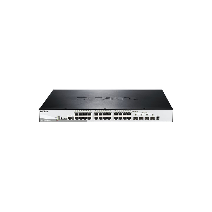 D-LINK SWITCH 28 PORTE POE SMART MANAGED, 4 PORTE 10G SFP+