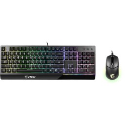 MSI KEYBOARD,,105KEYS,Italian,BLACK, WITH OPTICAL 5000DPI MOUSE 6KEY WITH WHEEL,RoHS COMPLIANCE