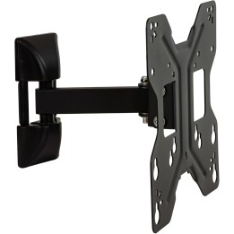 BRACCIO SUPPORTO A MURO A 2 SNODI PER SCHERMI 23-42 FINO A 30 KG