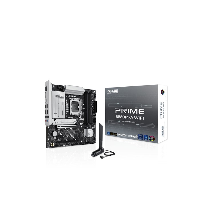 ASUS MB INTEL PRIME B860M-A WIFI, m-ATX, LGA 1851, DDR5, 1PCI-Ex16, 4DIMM, HDMI/2DP, 2M2/4SATA