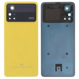 COVER POSTERIORE PER XIAOMI POCO X4 PRO 5G (2201116PG) GIALLO ORIGINA.