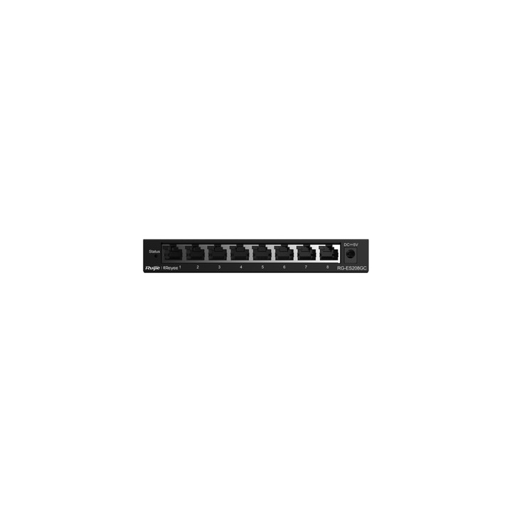 REYEE SMART SWITCH 8 PORTE GIGABIT (CHASSIS METALLICO DESKTOP)