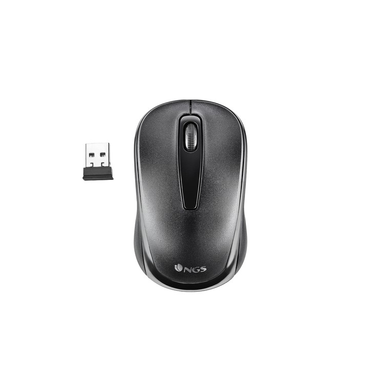 NGS MOUSE CON FILO 1200DPI WIRELESS CONNESS USB, NERO