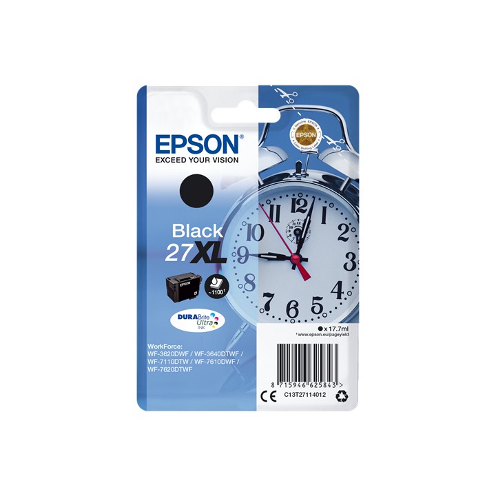 EPSON CART. INK NERO 27XL SERIE SVEGLIA PER WF-7620