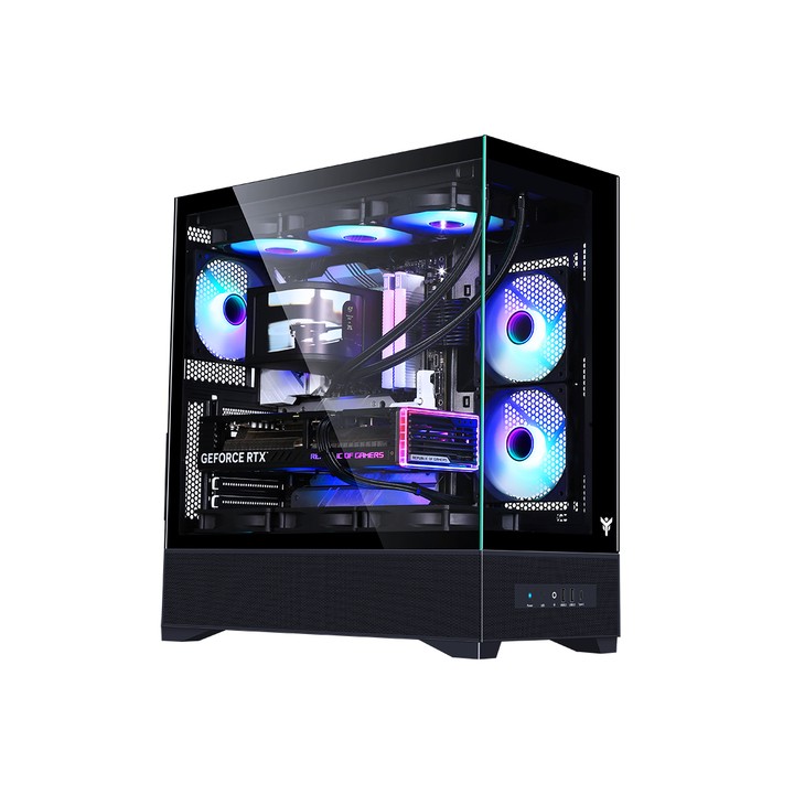 ITEK CASE SHOWBUI 37B GAMING TOWER ATX 3x12CM ARGB FAN TYPE-C 2xUSB3.0 SIDE FRONT PANEL TEMP GL