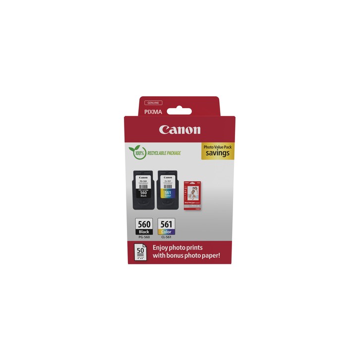 CANON CART INK MULTIPACK PG-560 / CL-561 (NERO - CIANO - MAGENTA - GIALLO)