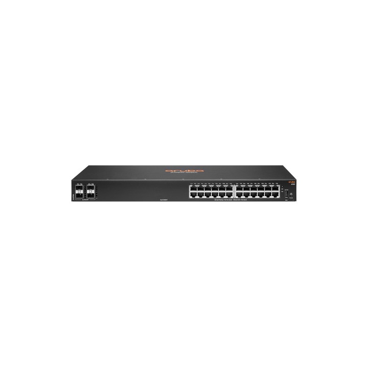 HPE SWITCH ARUBA 6100 24 PORTE 10/100/1000 + 4X 1GB/10GB SFP+