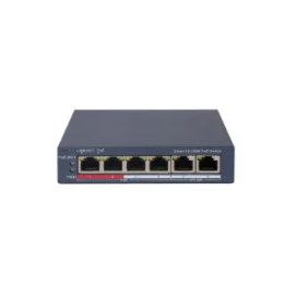 HIKVISION SWITCH 4P 10/100M RJ45 POE PORTS + 2P 10/100M RJ45 PORT, 802.3AF/AT, POE BUDGET 60W L2, S
