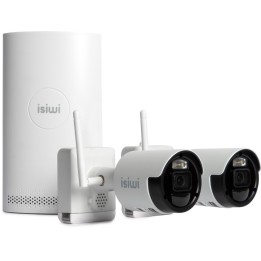 ISIWI KIT WIRELESS CONNECT AIR2 ISW-K2N8BFBTA4MP-2 GEN1 NVR 8 CANALI + 2 TELECAMERE A BATTERIA DA 8